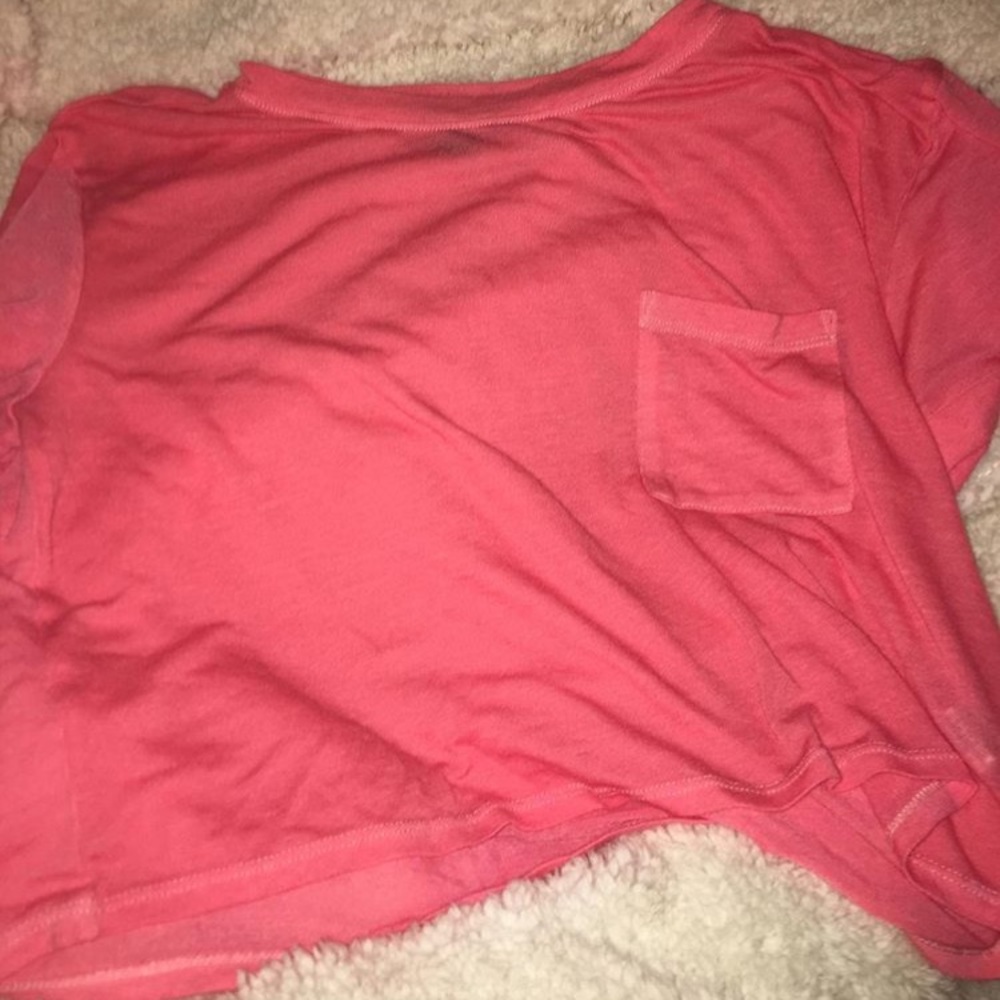 Forever21 Sheer Coral Top